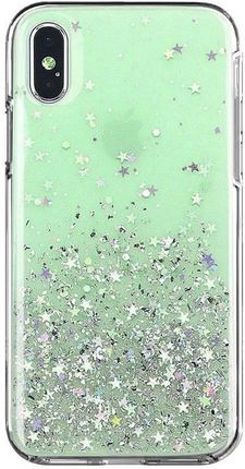 Wozinsky Star Glitter błyszczące etui pokrowiec z brokatem Samsung Galaxy A42 5G zielony