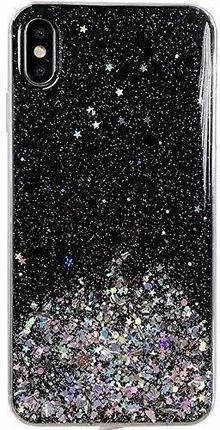 Wozinsky Star Glitter błyszczące etui pokrowiec z brokatem Samsung Galaxy S21+ 5G (S21 Plus 5G) czarny