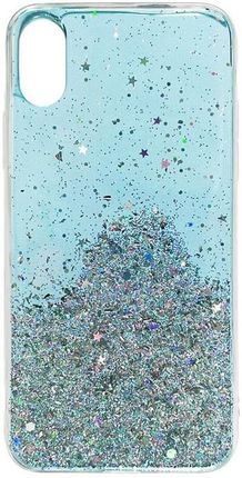 Wozinsky Star Glitter błyszczące etui pokrowiec z brokatem Huawei P30 Lite niebieski