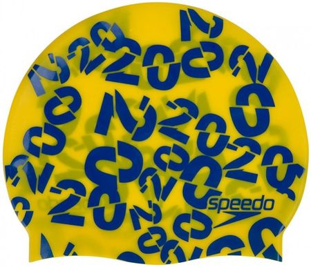 Speedo Slogan Cap Junior Żółty Niebieski 41300