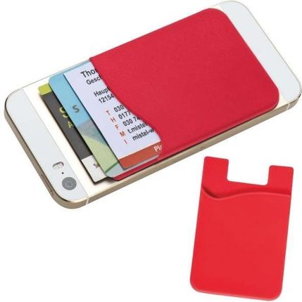 Basic Pokrowiec na kartę do smartfona BORDEAUX czerwony