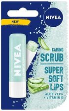 Zdjęcie Nivea Caring Scrub pielęgnujący peeling do ust Aloes 5.5 ml - Świebodzice