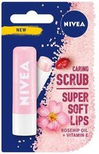 Zdjęcie Nivea Caring Scrub pielęgnujący peeling do ust Dzika Róża 5.5 ml - Piotrków Kujawski