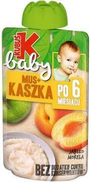 Kubuś Baby Mus + Kaszka Jabłko Morela Po 5 Miesiącu