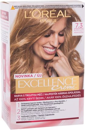 L'Oreal Excellence Creme Triple Protection Farba do włosów 48ml 7,3 Natural Golden Blonde