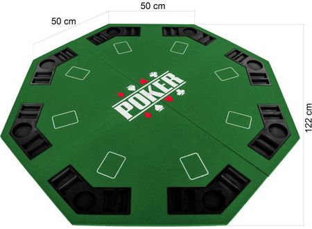 Składana Mata Do Pokera - Zielona