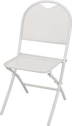 Składane Krzesło 87x40cm Aluminiowe Białe