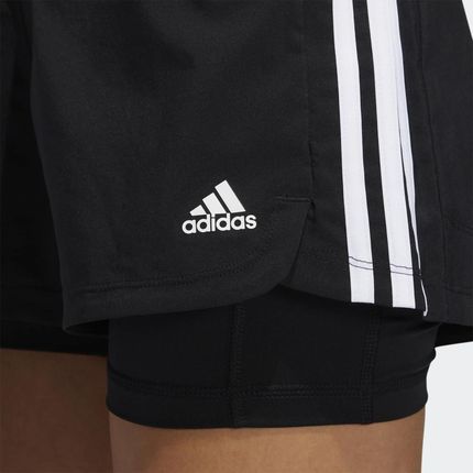 Adidas Pacer 3-Stripes Woven Two-in-One Shorts GL7686 Ceny i opinie 