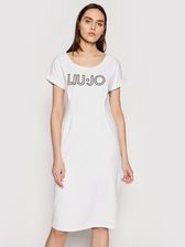 Liu Jo Sport Sukienka codzienna TA1027 J5756 Biały Regular Fit