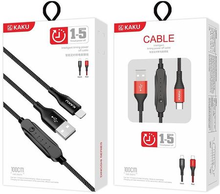 Kaku Kabel USB TYP C 1M z wyłącznikiem czasowym KSC-282 TYPE-C