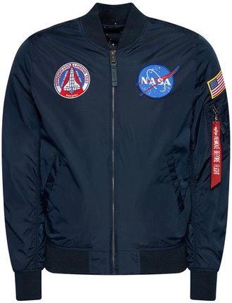 Alpha Industries Kurtka bomber Ma 1 Nasa Reversible 186101 Granatowy Regular Fit
