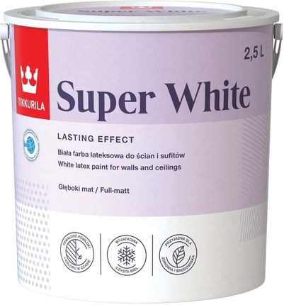 Tikkurila Super White 2,5l BIAŁA C078910008