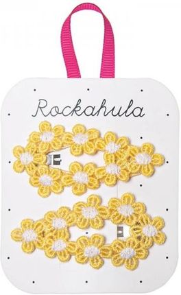 Rockahula Kids Spinki Do Włosów Crochet Flower Yellow
