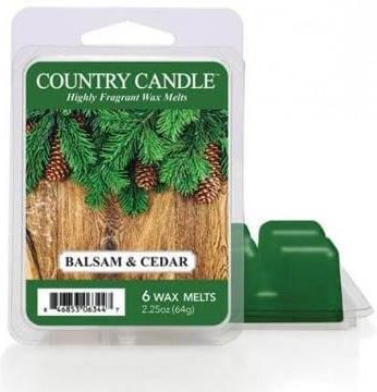 Country Candle Balsam & Cedar Wosk Zapachowy 64g