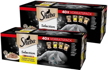 Sheba Selection In Sauce Smaki Drobiowe 80X85G
