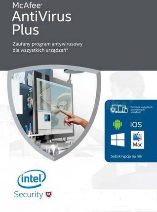 McAfee Antivirus Plus 5 PC/1 rok - klucz aktywacyjny (Key) (M344455PC1Y)