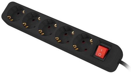 Lanberg 5 gniazd Schuko 3m (PS105F0300BK) - zdjęcie 2