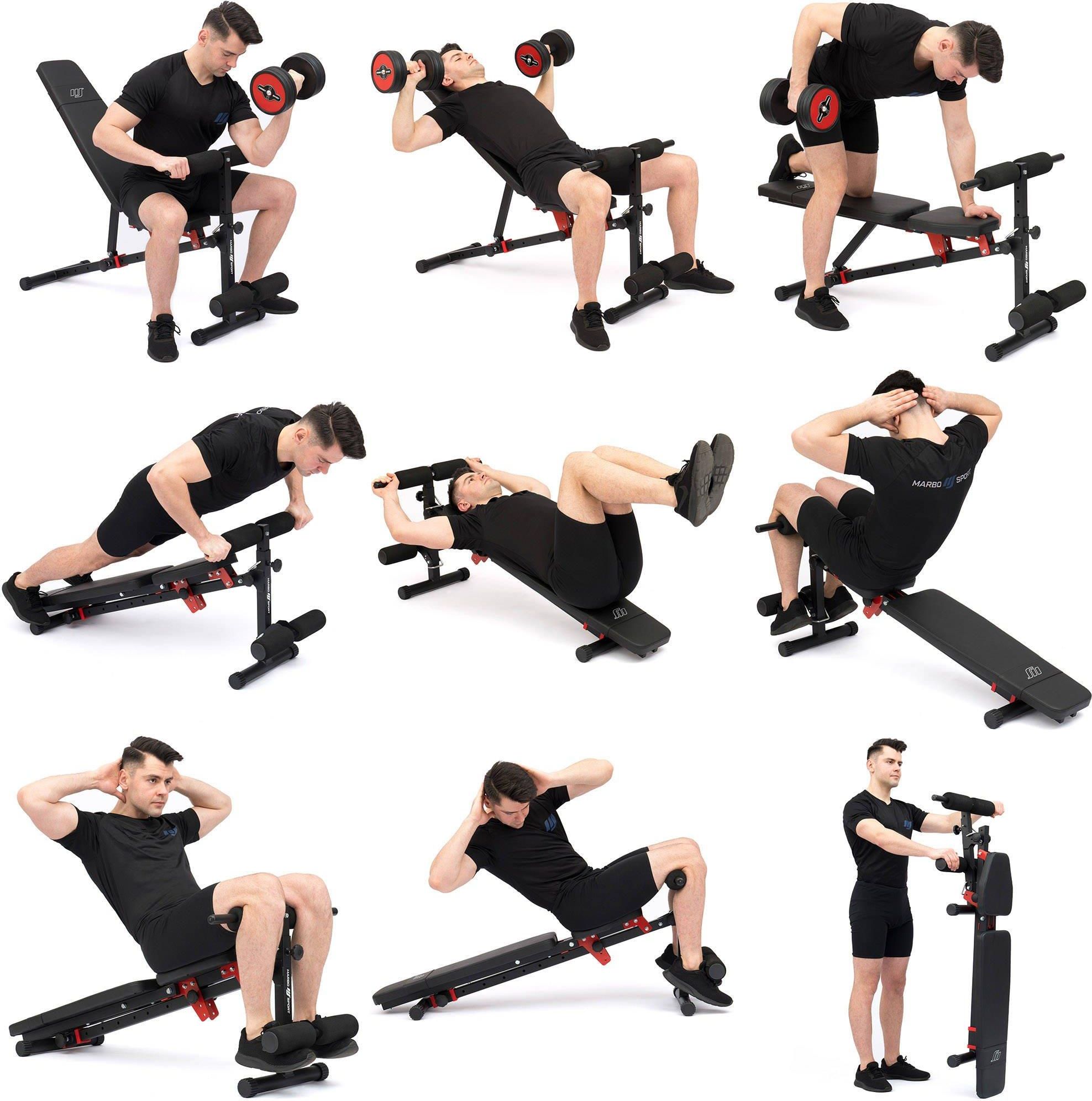 Marbo Sport Ławka Multifunkcyjna Składana Mh L111 2.0 - zdjęcie 9 Marbo Sport Ławka Multifunkcyjna Składana Mh L111 2.0