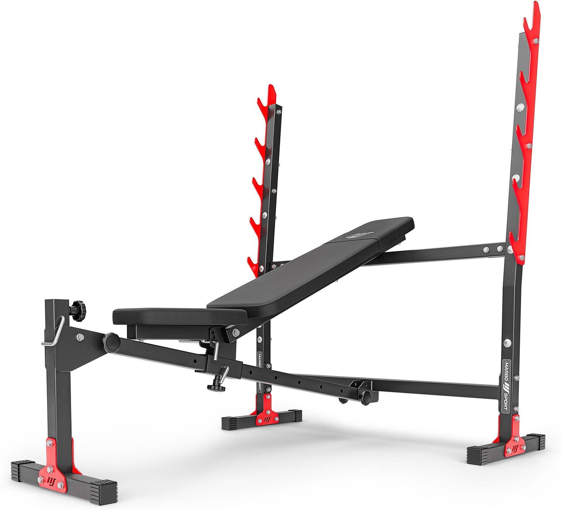 Marbo Sport Ławka Regulowana Ze Zintegrowanymi Stojakami Mh L107 2.0 - zdjęcie 5 Marbo Sport Ławka Regulowana Ze Zintegrowanymi Stojakami Mh L107 2.0
