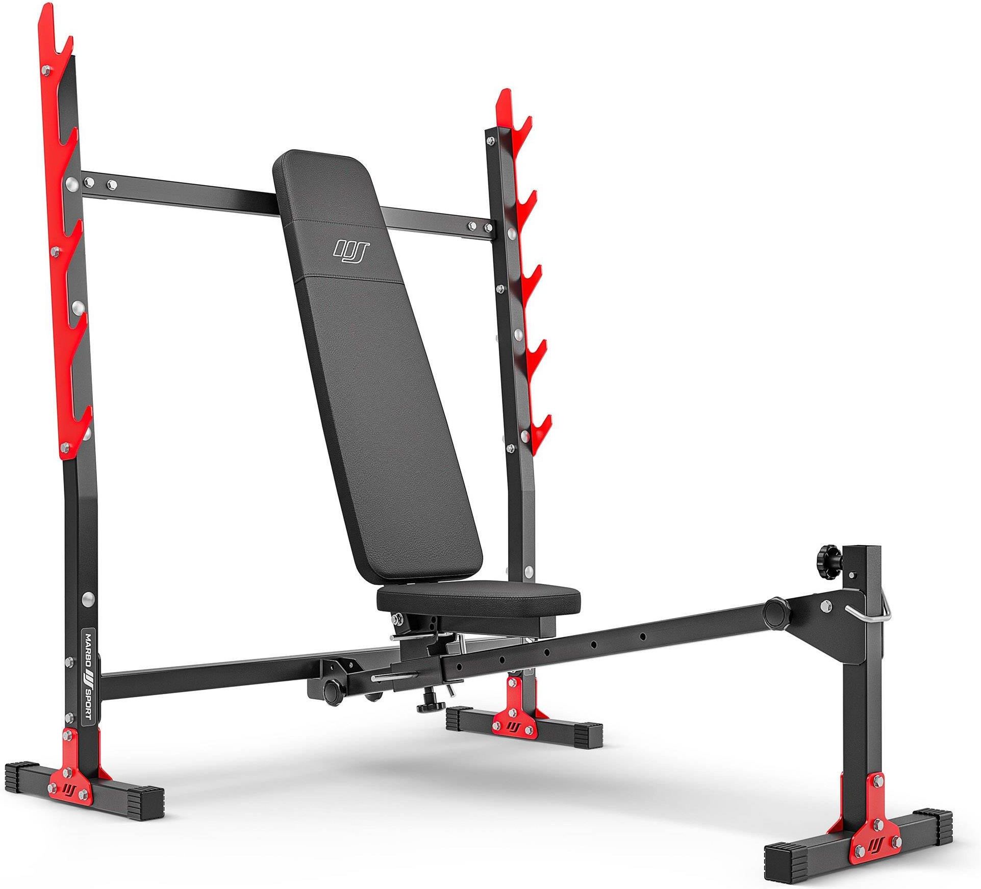 Marbo Sport Ławka Regulowana Ze Zintegrowanymi Stojakami Mh L107 2.0 - zdjęcie 9 Marbo Sport Ławka Regulowana Ze Zintegrowanymi Stojakami Mh L107 2.0