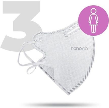 Nanolab Nano Do Prania Maseczka Ochronna Ffp2 Biały Damska 3Ks