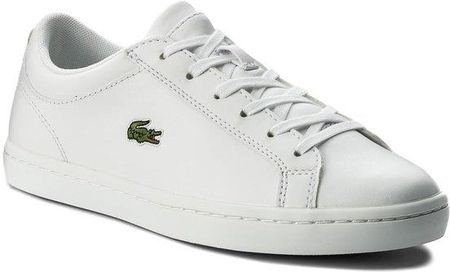 Lacoste Sneakersy Straightset Bl 1 Spw 7 32SPW0133001 Bia y Ceny i opinie Ceneo.pl