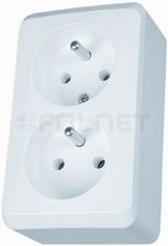 Zdjęcie Schneider Electric Gniazdo podwójne z uziemieniem 2x2P+PE WDE001143 - Mikołów