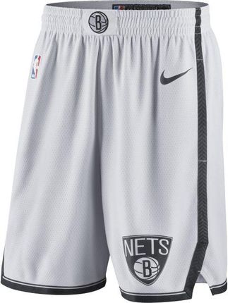 Nike Męskie Spodenki Nba Swingman Brooklyn Nets Biel