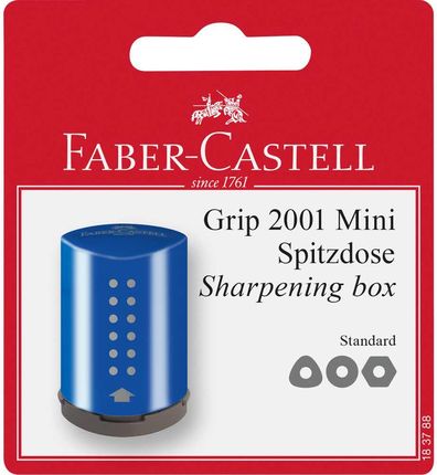 Temperówka Grip 2001 Mini Blister 1Szt Czerwona Niebieska Faber Castell 190L208