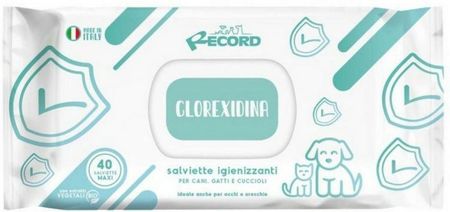 Record Italy Chusteczki Antybakteryjne Chlorheksydyna 40Szt