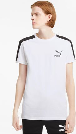 PUMA Męski T shirt Iconic T7, Biały, rozmiar XS, Odzież - Ceny i opinie T-shirty i koszulki męskie HKPI