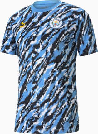PUMA Męski T shirt Piłkarski Z Grafiką Man City Iconic MCS, Czarny Biały Niebieski, rozmiar XS, Odzież - Ceny i opinie T-shirty i koszulki męskie TOAV