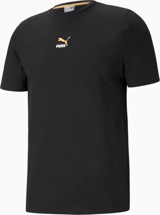 PUMA Męski T shirt Elevate Tape, Czarny, rozmiar XS, Odzież - Ceny i opinie T-shirty i koszulki męskie RIWK