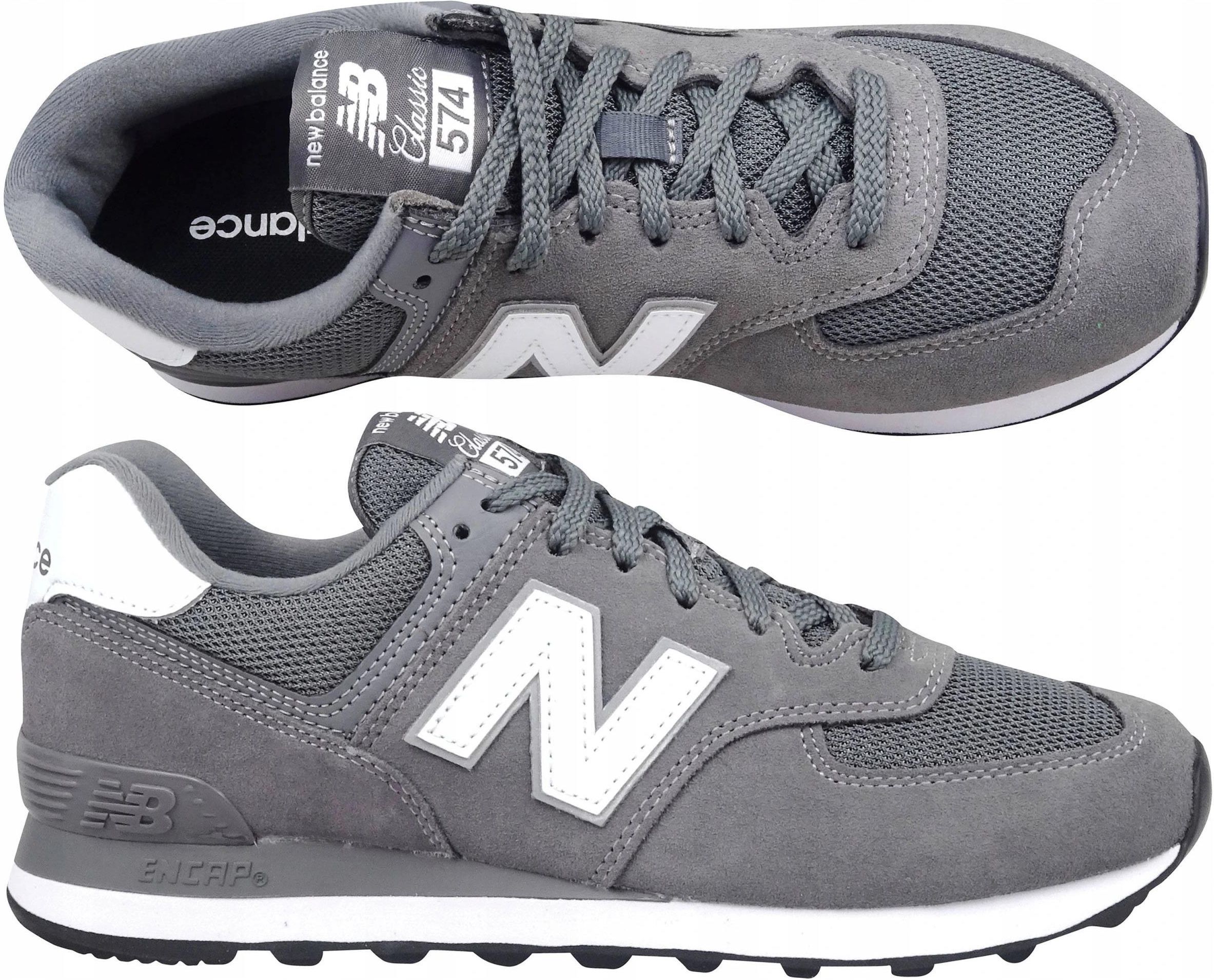 NEW BALANCE 574 ML574EG2 BUTY MĘSKIE SZARE SKÓRA 195173199153 - Ceny i  opinie - Ceneo.pl
