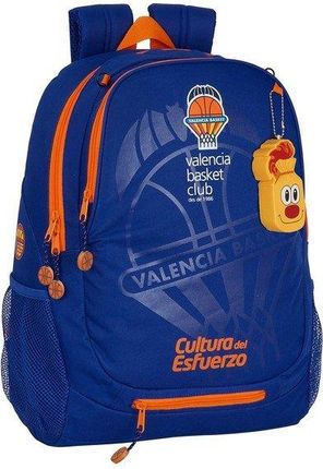 Valencia Basket Plecak Szkolny Niebieski Pomarańczowy