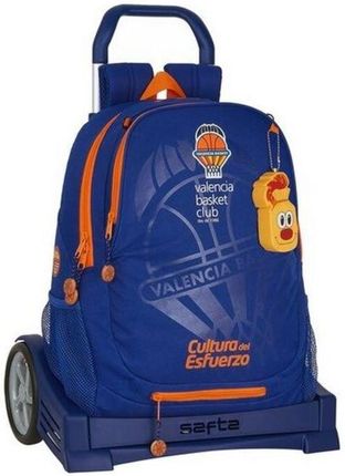 Valencia Basket Torba Szkolna Z Kółkami Evolution Niebieski Pomarańczowy