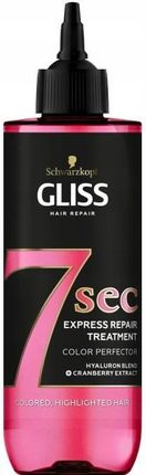 Schwarzkopf Gliss 7 sec kuracja regeneracyjna do włosów farbowanych 200 ml