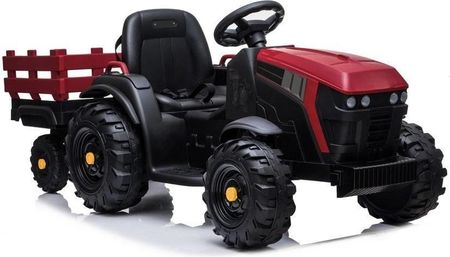Lean Cars Traktor z Przyczepą na akumulator BDM0925 Czerwony