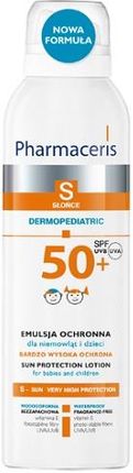 Pharmaceris S EMULSJA OCHRONNA SPF 50+ do ciała spray z multipozycyjną aplikacją 360° dla niemowląt i dzieci 150 ml