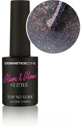 Cosmetics Zone Top hybrydowy Glam & Glow Glitter Multicolor 15ml