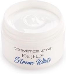 Cosmetics Zone Żel do przedłużania paznokci UV LED galaretka ICE JELLY biały Extreme White 15ml
