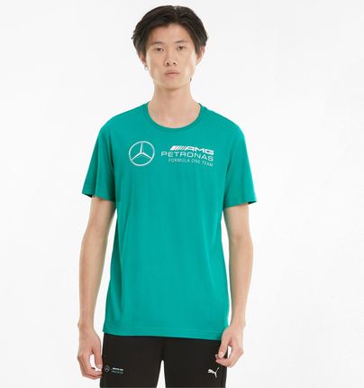 PUMA Męski T shirt Mercedes F1 Logo, Zielony, rozmiar XS, Odzież - Ceny i opinie T-shirty i koszulki męskie OWPQ