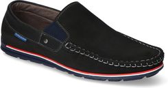 Zdjęcie Mokasyny Gregor 1522K ME NT10 Czarne nubuk - Jedwabne