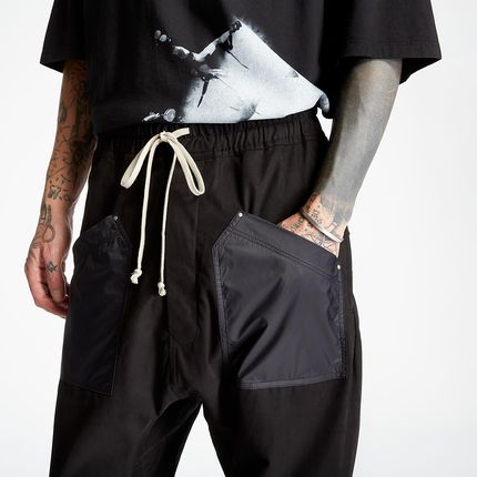 Rick Owensリックオウエンス　drawstring cargo long Rick Owens Cargo Drawstring Long Pants Black - Ceny i opinie