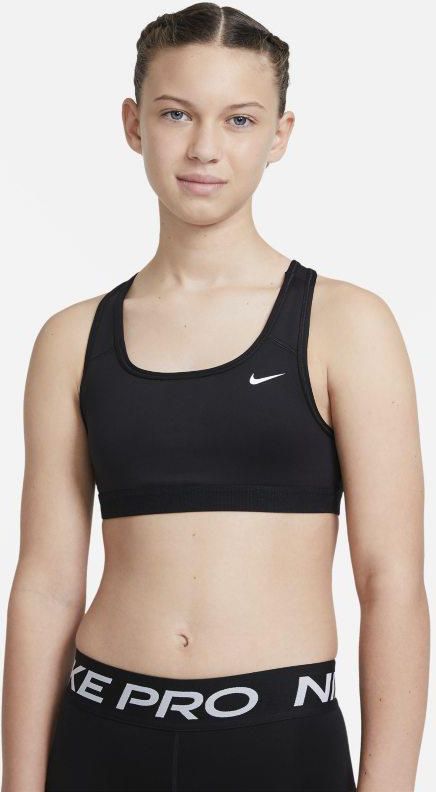 Nike Swoosh Pro-padded Bra Wmns Black/White - BV3636-010 