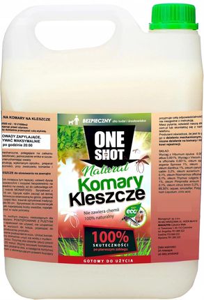 One Shot Eko Oprysk Na Komary Kleszcze 100%  5l
