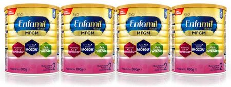 Enfamil Premium 2 Mfgm Mleko Następne Dla Niemowląt Powyżej 6. Miesiąca Zestaw 4x800G