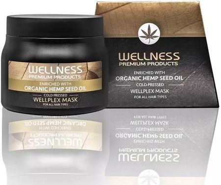 Wellness Gold Cannabis Hemp Seed Oil Mask Maska Regenerująca z Plexem, 500ml