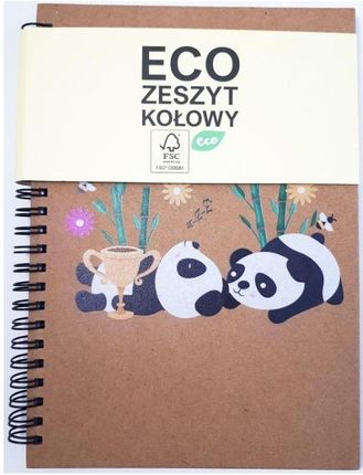 Yoyo Kołozeszyt A5 Eco Panda Kratka 60K