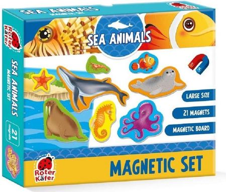 Roter Kafer Puzzle Zestaw Magnesów Morskie Zwierzęta